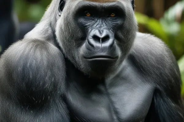 Default_A_cinematic_photograph_of_a_majestic_silverback_gorill_1