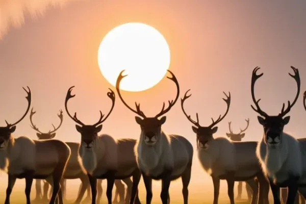 Default_A_cinematic_photograph_of_a_majestic_herd_of_reindeer_1